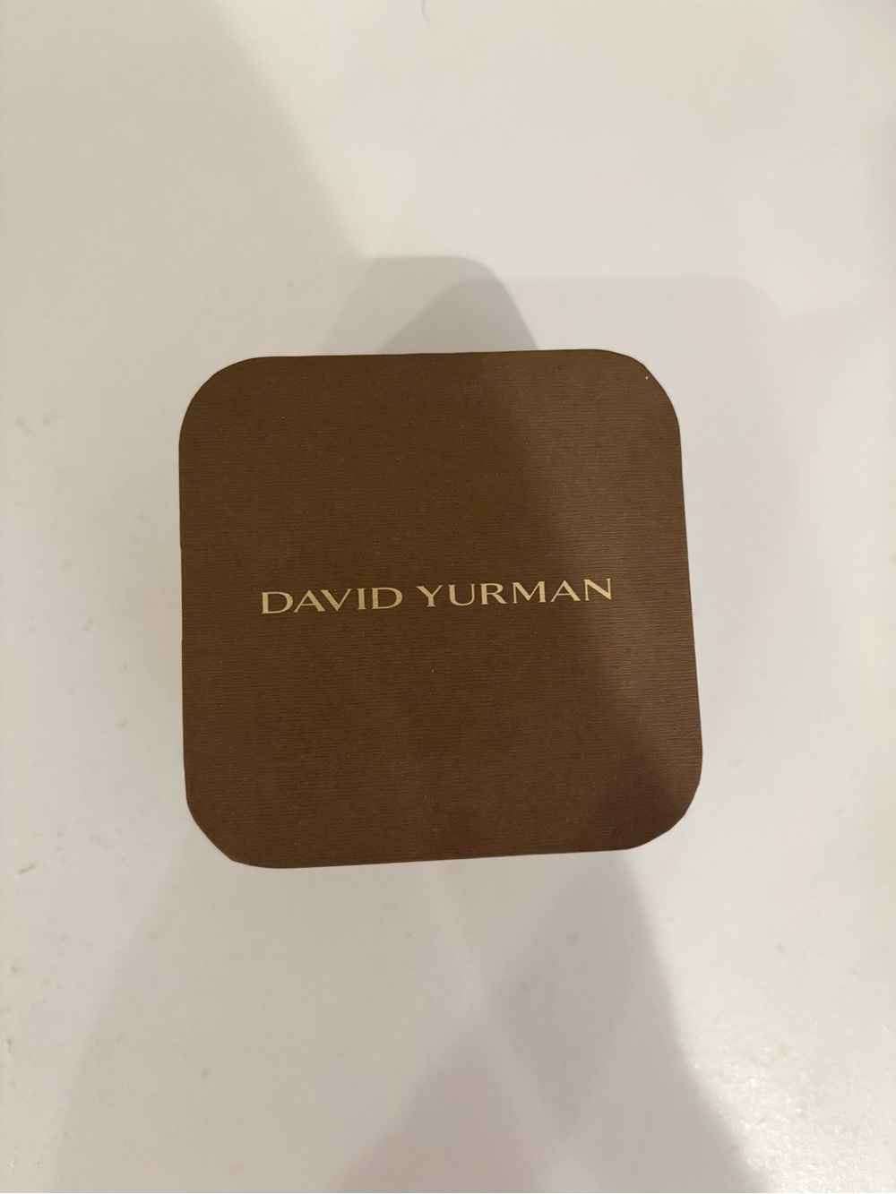 David Yurman Brown and Gold Jewelry Box
